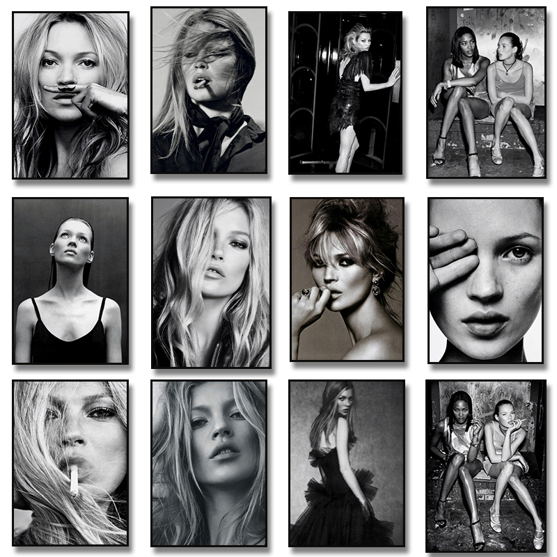 Vintage Fashion Photography - Vintage Retro Fotoğraf Kate Moss Sigara