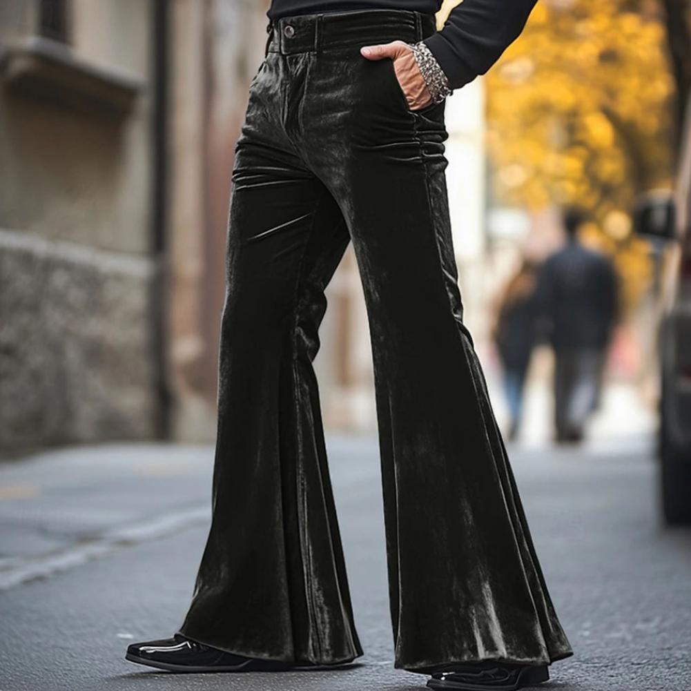 Wide Leg Trouser 70S - Erkek Çan Alt Kadife Pantolon Retro
