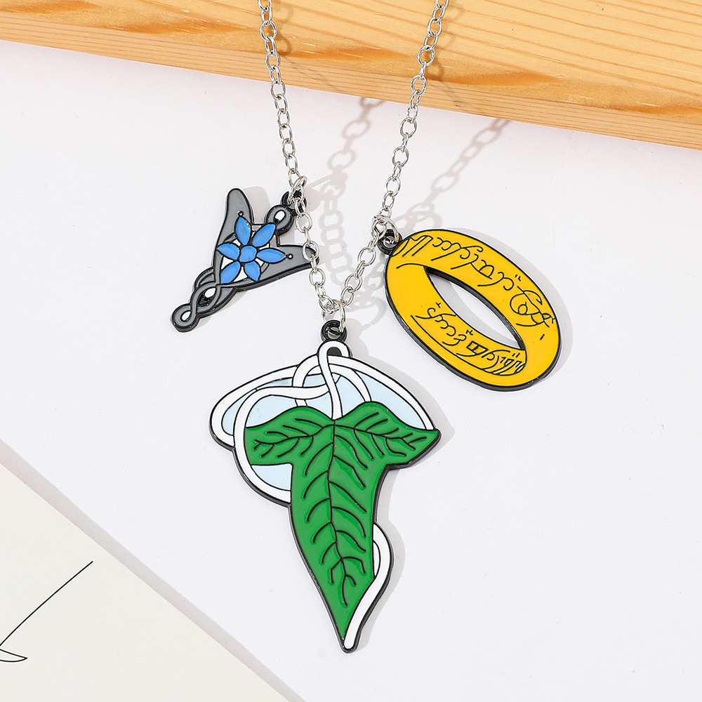 Vintage Fashion Necklace - Yüzüklerin Efendisi Elfler Kolye Moda Yaratıcı