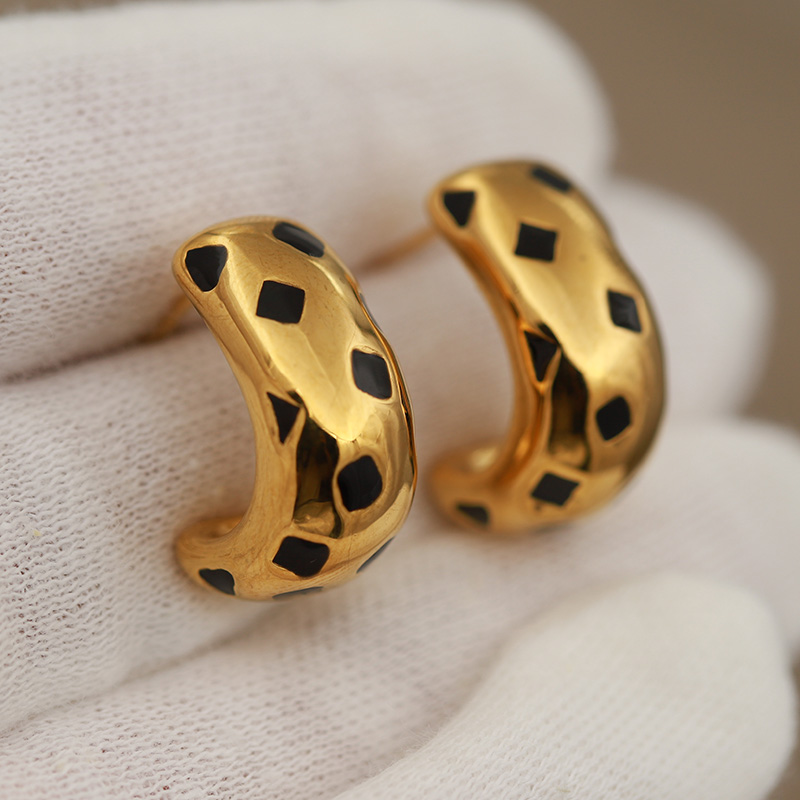 Vintage Fashion Jewelry Brands - Klasik 316L Paslanmaz Çelik Metal Siyah