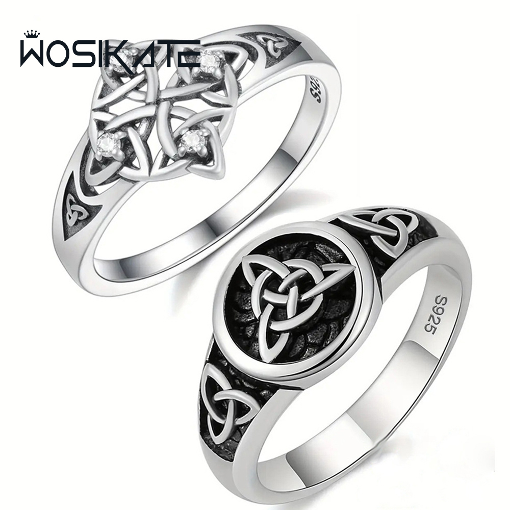 Z Vintage Fashion - WOSIKATE Vintage Tay Gümüş Celtic Düğüm