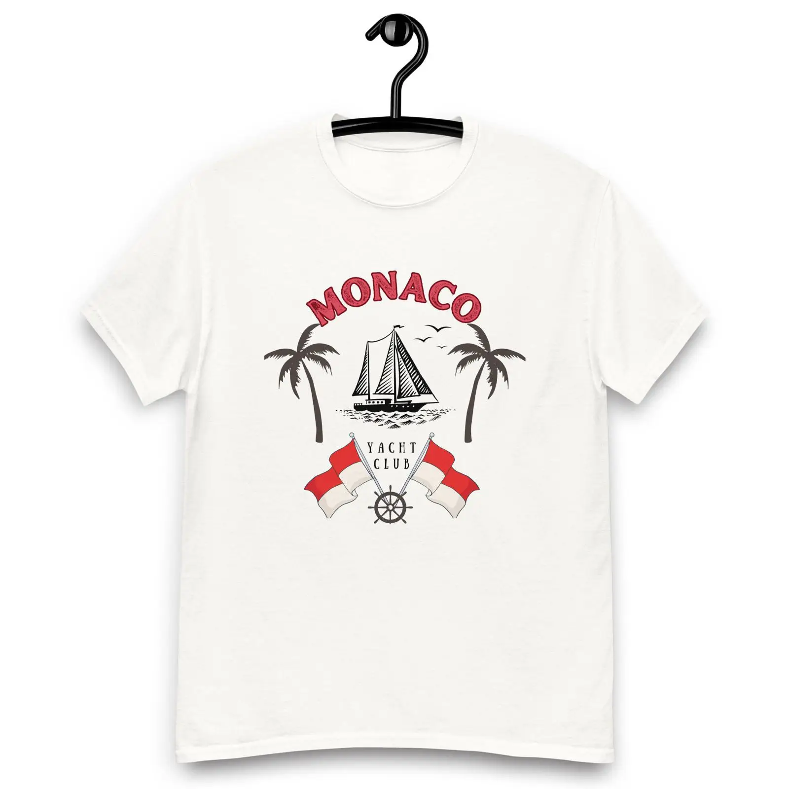 Vintage Yacht Fashion - Monaco Yacht Club Tişört Vintage Stil