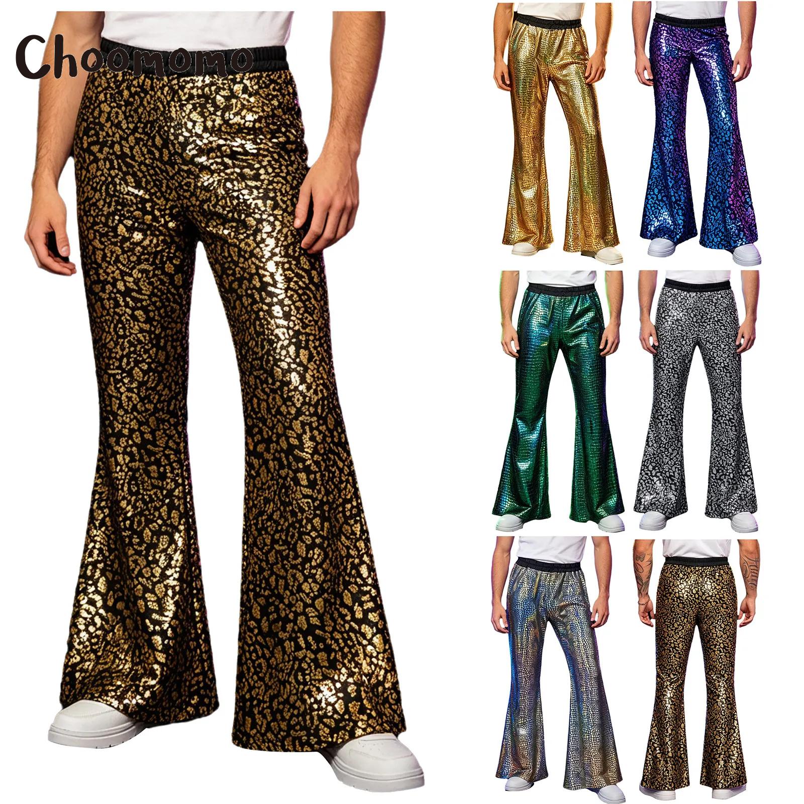 Wide Leg Trouser 70S - Erkek Retro 70'ler 80'ler Disko Hippi