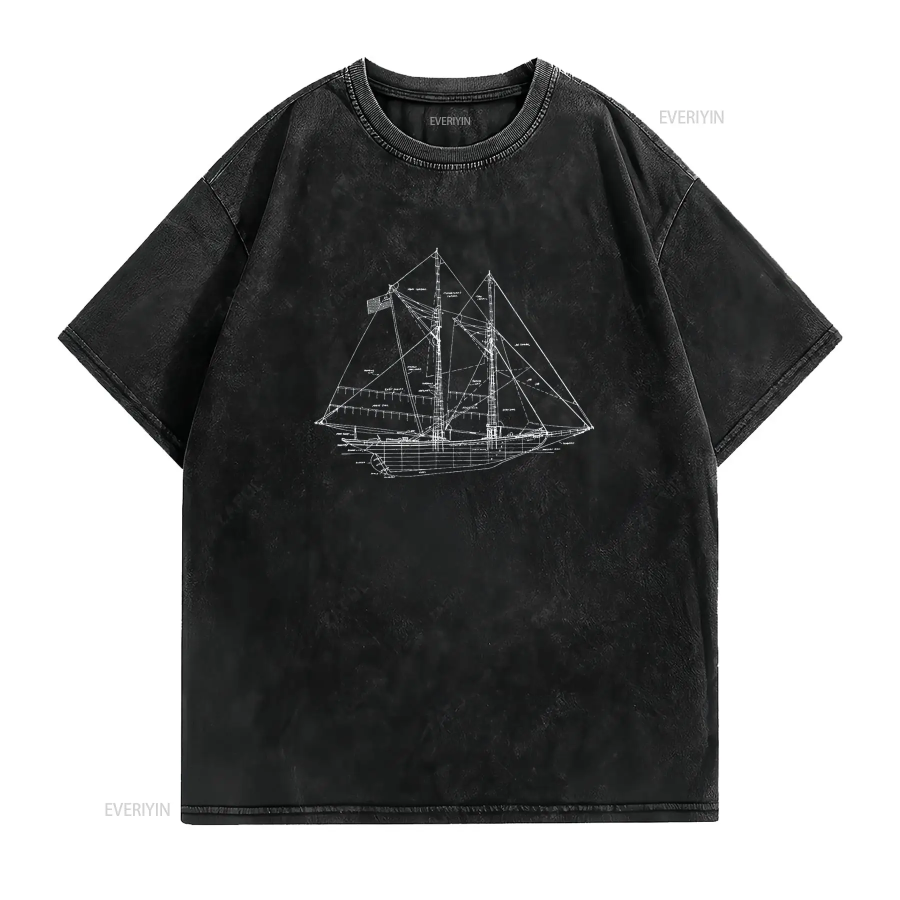 Sailing Vintage Blueprint Sail - Vintage Yacht Fashion incelemesi ve fiyatı