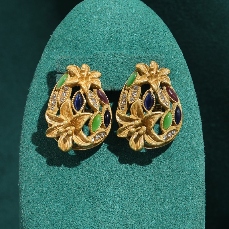 Vintage Renkli Cam Trompet Küp - Vintage Fashion Jewelry Brands incelemesi ve fiyatı