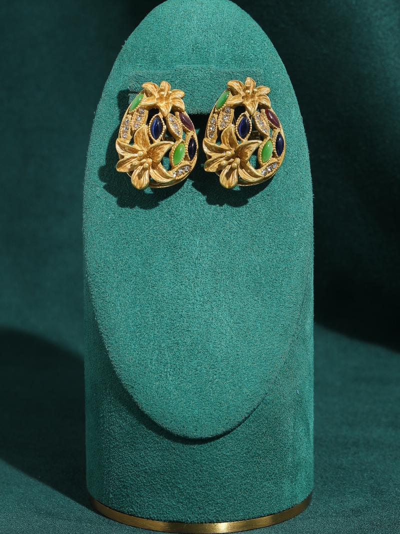 Vintage Renkli Cam Trompet Küp - Vintage Fashion Jewelry Brands incelemesi ve fiyatı