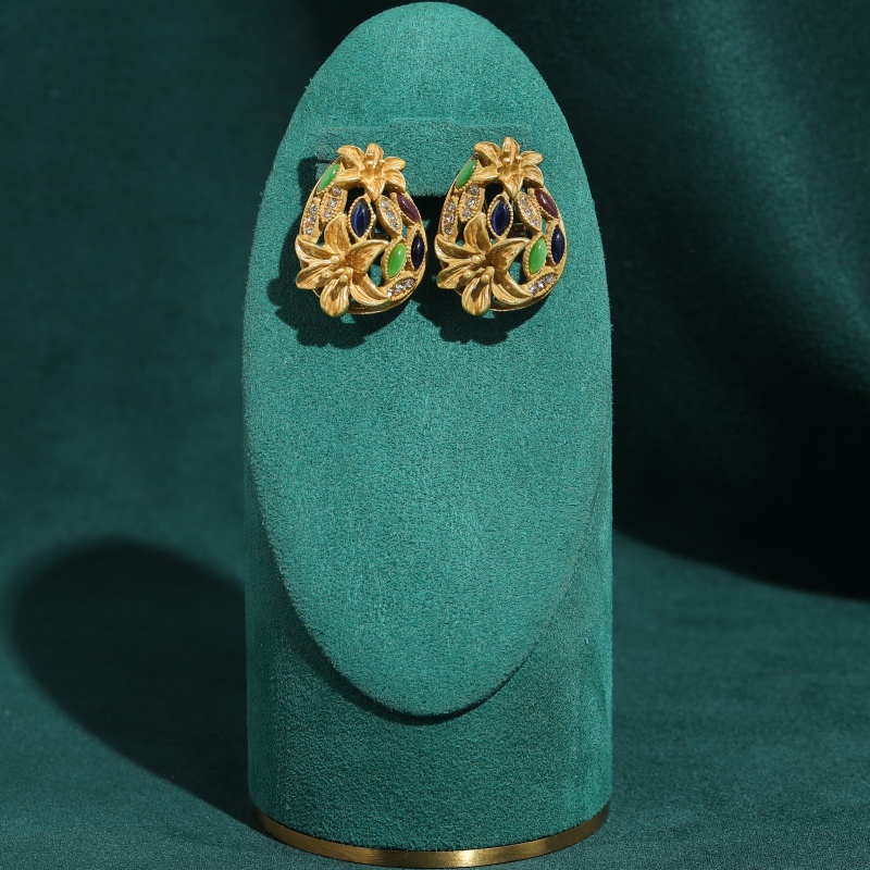 Vintage Renkli Cam Trompet Küp - Vintage Fashion Jewelry Brands incelemesi ve fiyatı