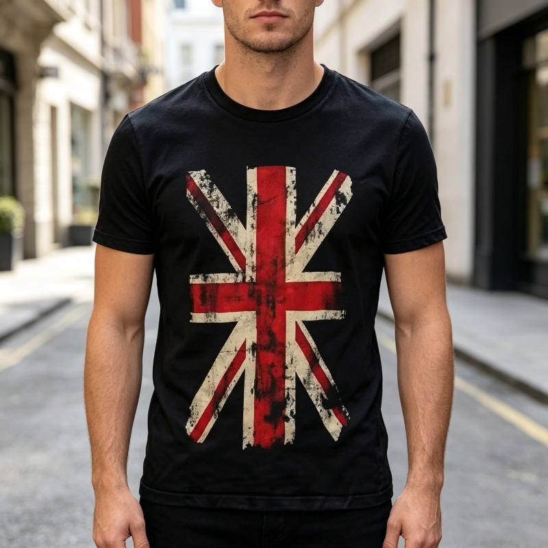 Union Jack Grafik Tişört Vinta - Vintage Fashion Uk incelemesi ve fiyatı