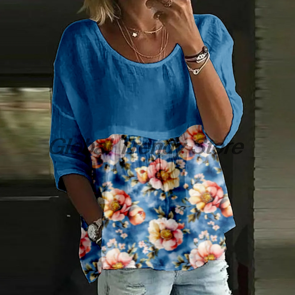 Kadın Günlük Çiçek Desenli 3/4 - Printed Floral Shirt incelemesi ve fiyatı