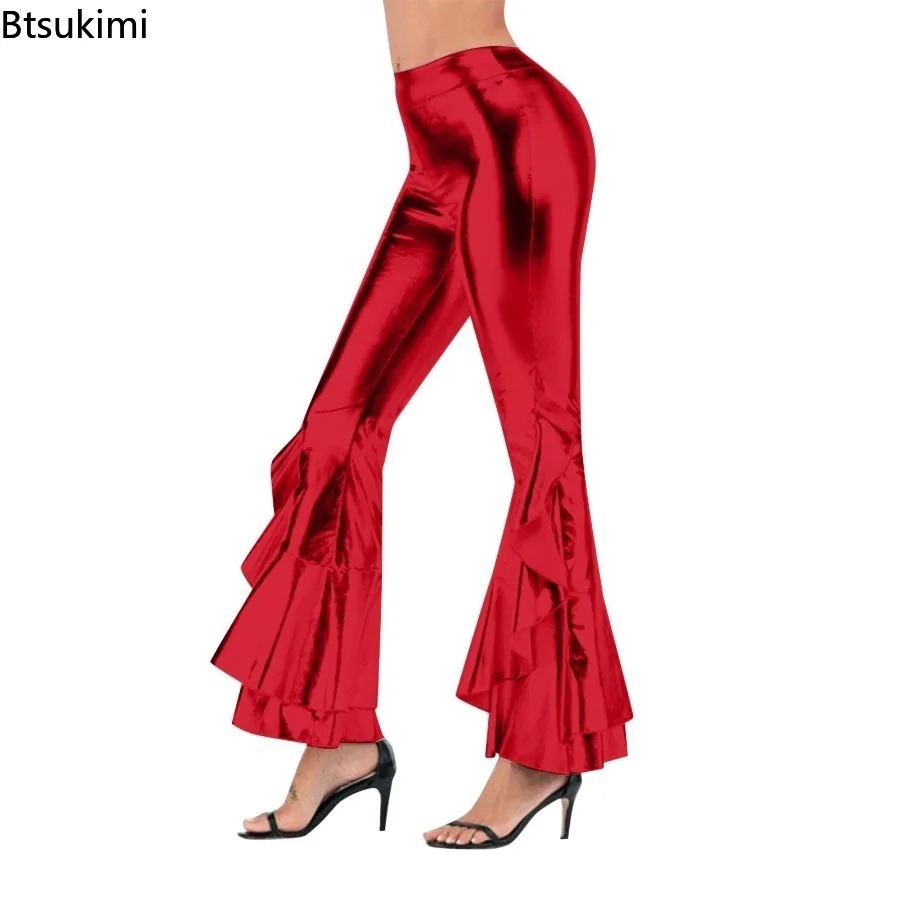 Kadın Parlak Flare Pantolon Me - Wide Leg Trouser 70S incelemesi ve fiyatı