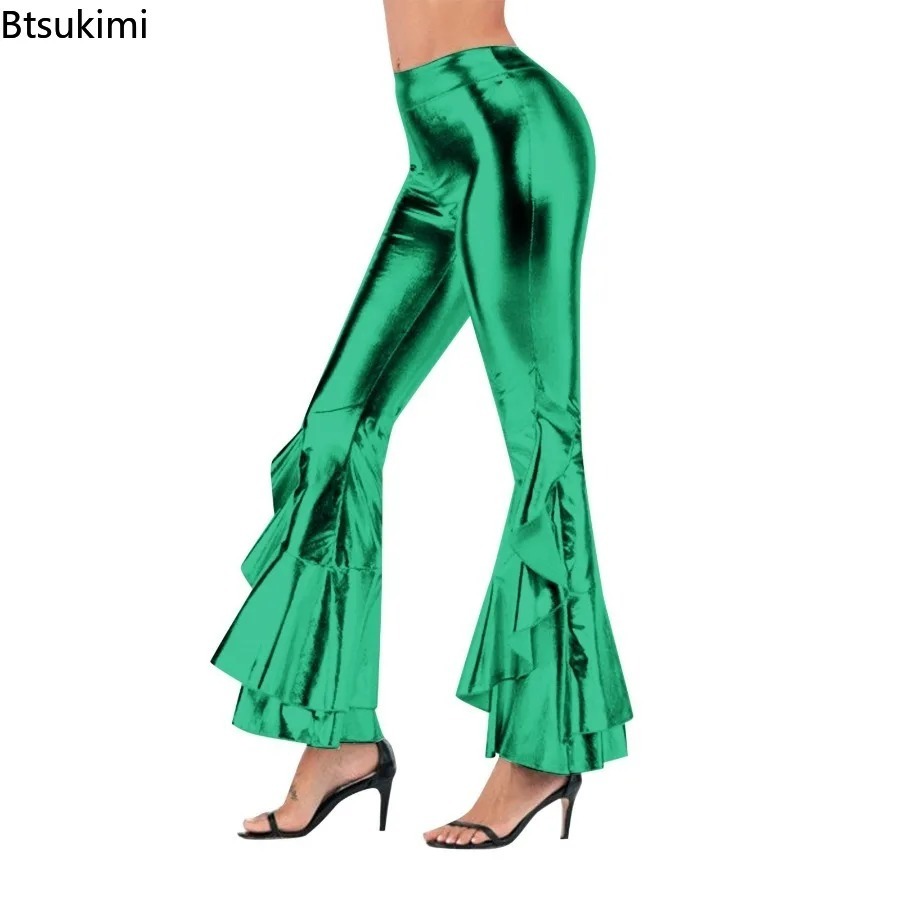 Kadın Parlak Flare Pantolon Me - Wide Leg Trouser 70S incelemesi ve fiyatı