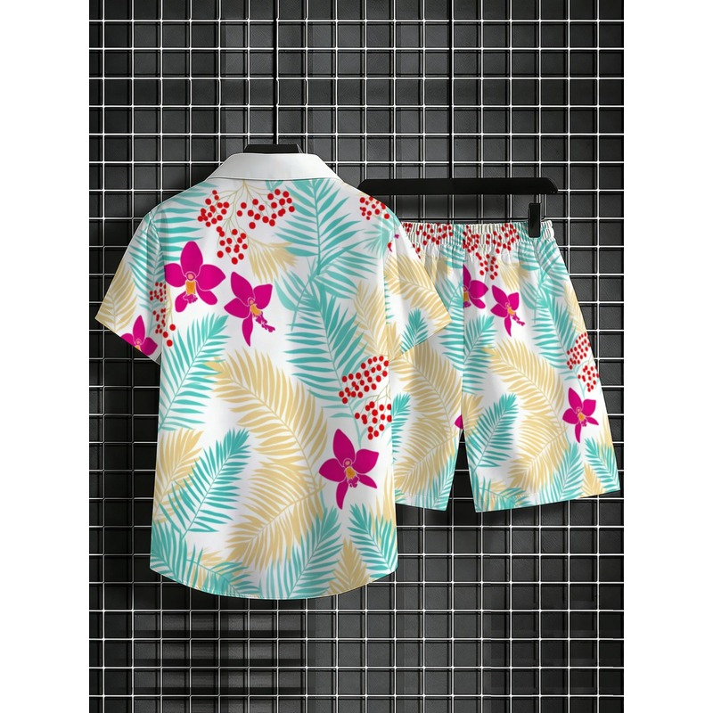 Erkek Tropikal Çiçek Desenli K - Printed Floral Shirt incelemesi ve fiyatı