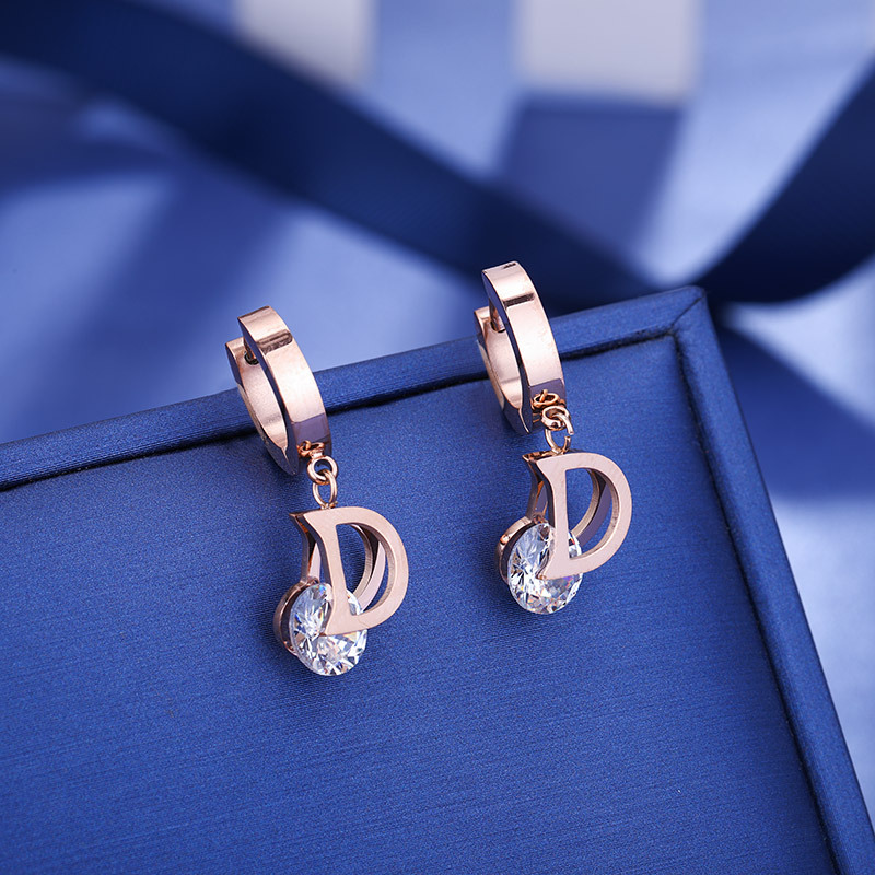Vintage lüks mektup D kristal  - Vintage Fashion Jewelry Brands incelemesi ve fiyatı