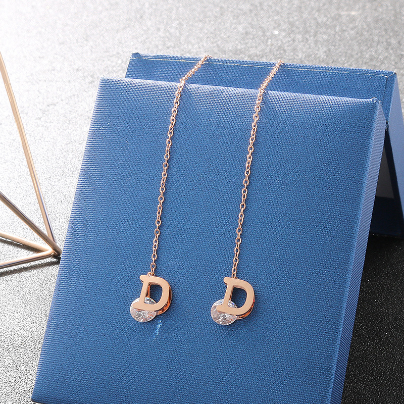 Vintage lüks mektup D kristal  - Vintage Fashion Jewelry Brands incelemesi ve fiyatı