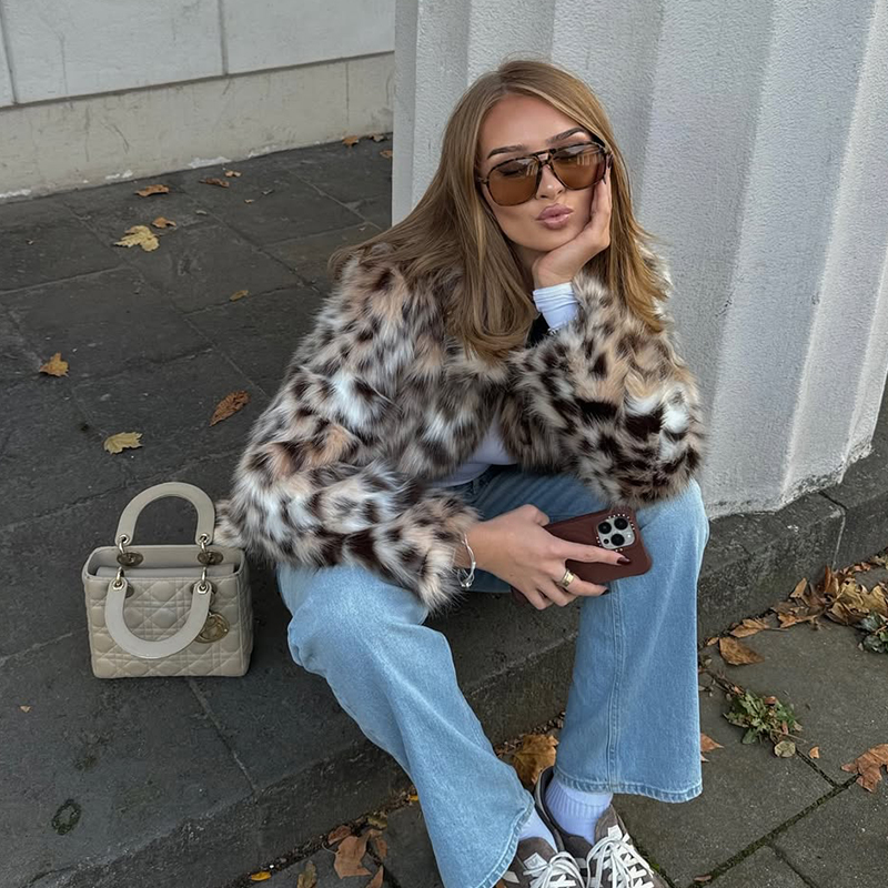 Vintage Şık Leopar Taklit Kürk - Vintage Fashion Bloggers incelemesi ve fiyatı