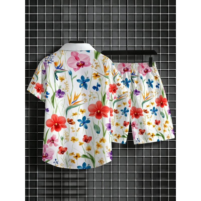 Erkek Yazlık Çiçek Desenli Kıs - Printed Floral Shirt incelemesi ve fiyatı