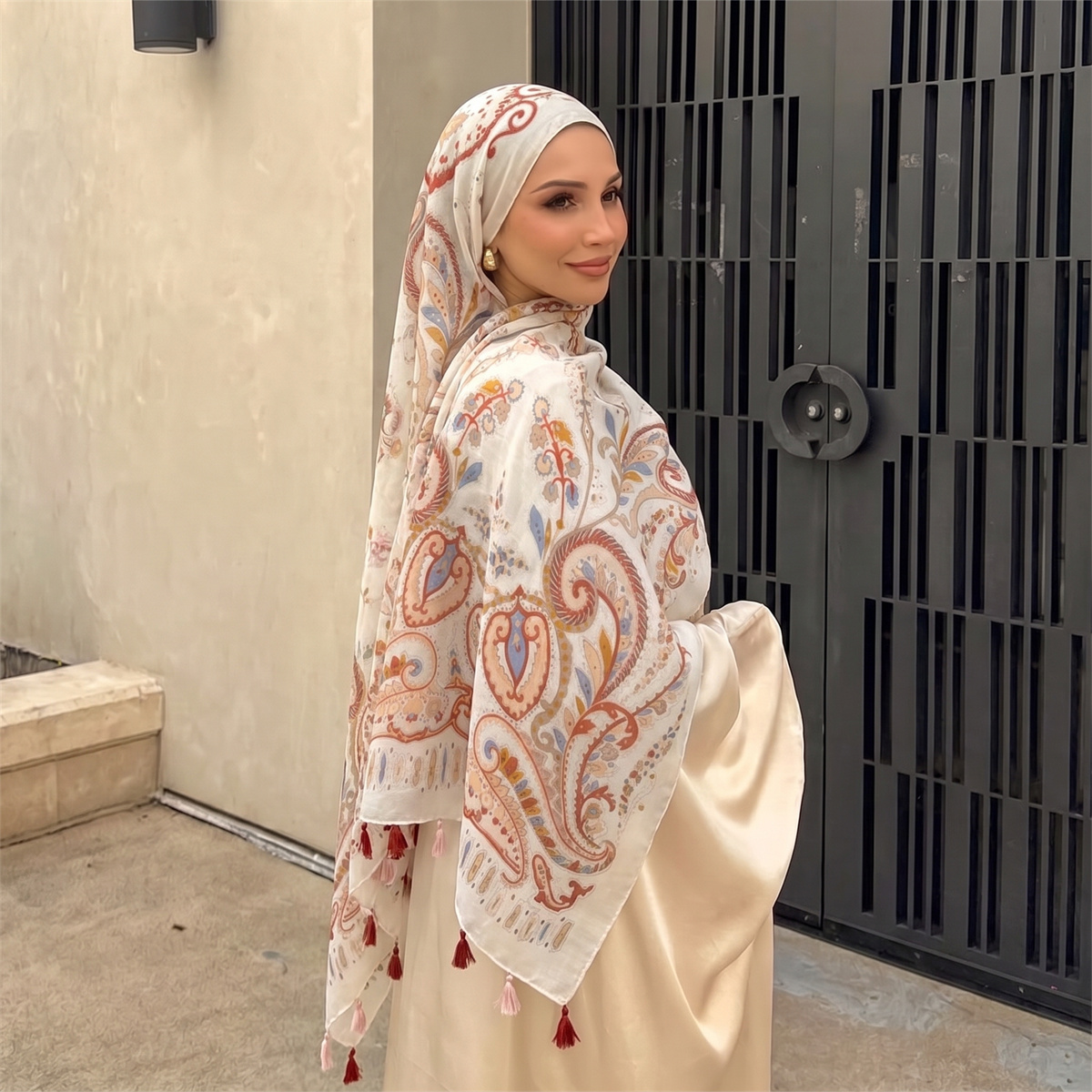 Vintage Paisley Baskılı Püskül - Vintage Outdoor Fashion incelemesi ve fiyatı