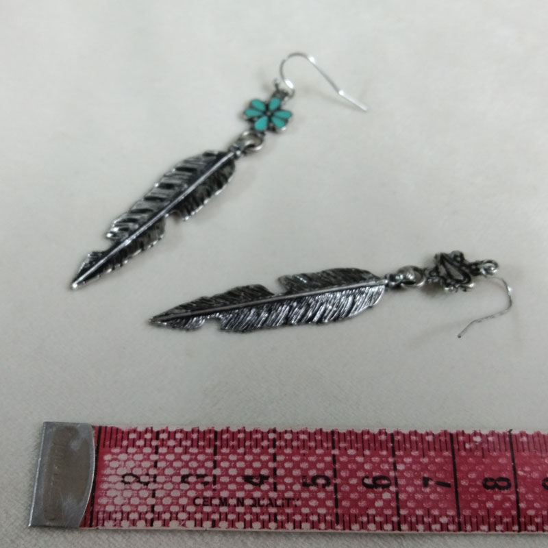 Antik Gümüş Tüy Damla Küpe Vin - Vintage Fashion Jewelry Brands incelemesi ve fiyatı