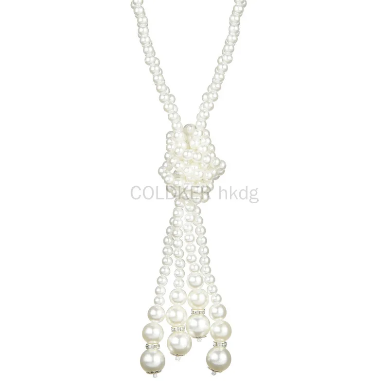 1920'ler inci kolye moda sahte - Vintage Fashion Necklace incelemesi ve fiyatı