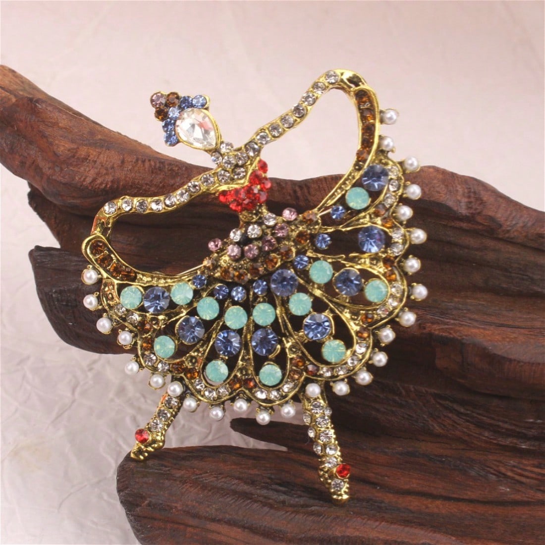 Vintage Altın Tonlu Bale Dansç - Vintage Fashion Enthusiasts incelemesi ve fiyatı
