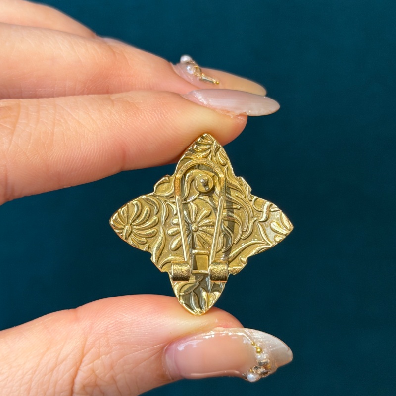 Vintage Renkli Rhinestone Dört - Vintage Fashion Jewelry Brands incelemesi ve fiyatı