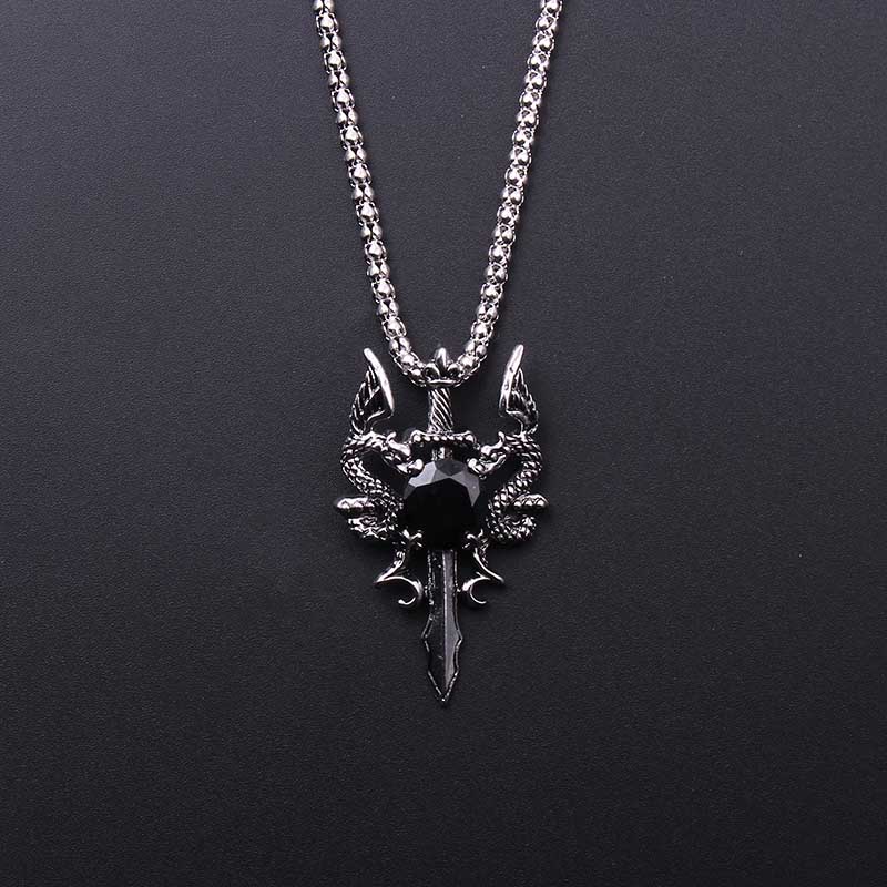 Çift Ejderha Siyah Mücevher Ça - Vintage Fashion Necklace incelemesi ve fiyatı