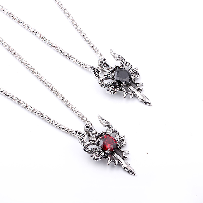 Çift Ejderha Siyah Mücevher Ça - Vintage Fashion Necklace incelemesi ve fiyatı