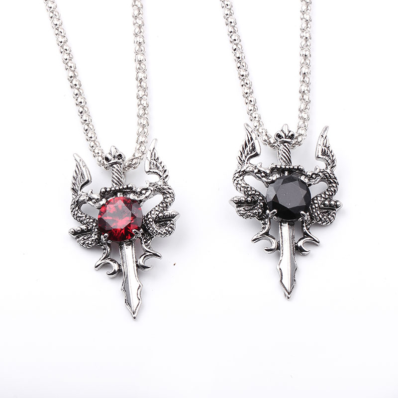 Çift Ejderha Siyah Mücevher Ça - Vintage Fashion Necklace incelemesi ve fiyatı