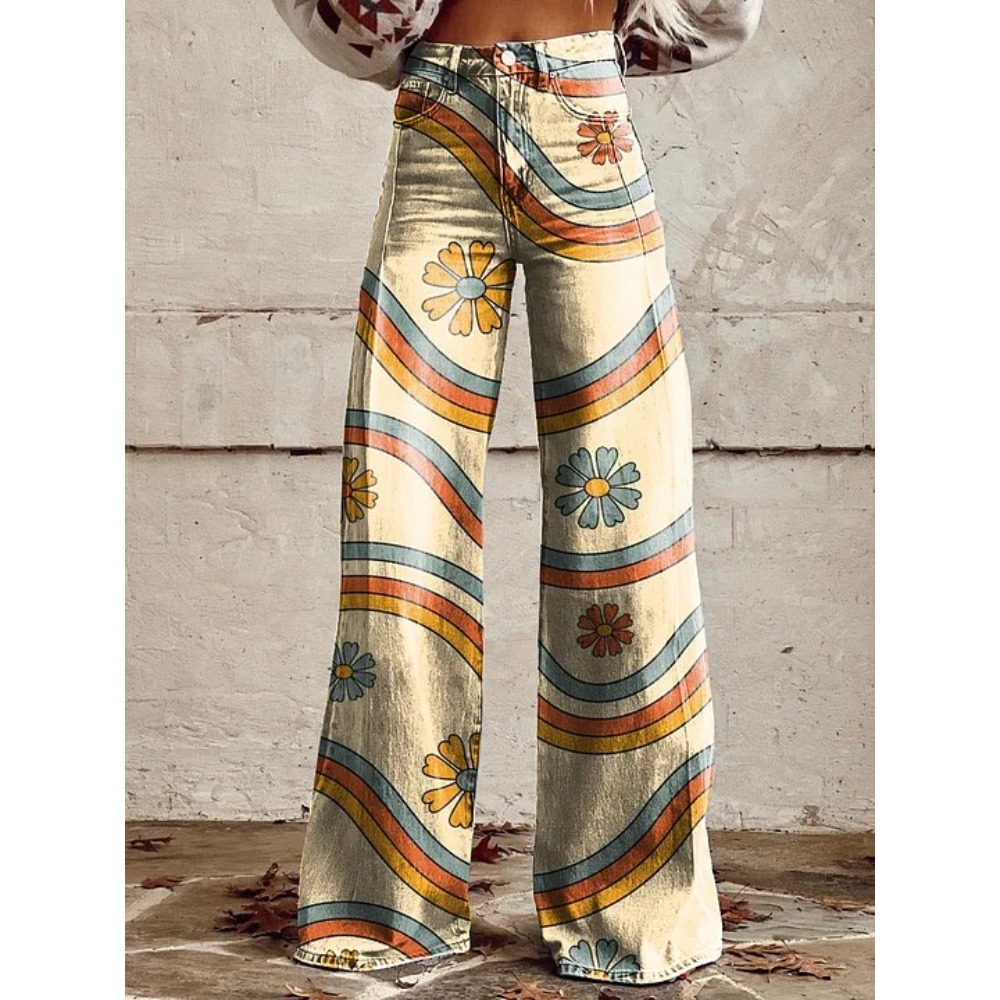 Kadın Sevimli Retro Dalga Papa - Wide Leg Trouser 70S incelemesi ve fiyatı