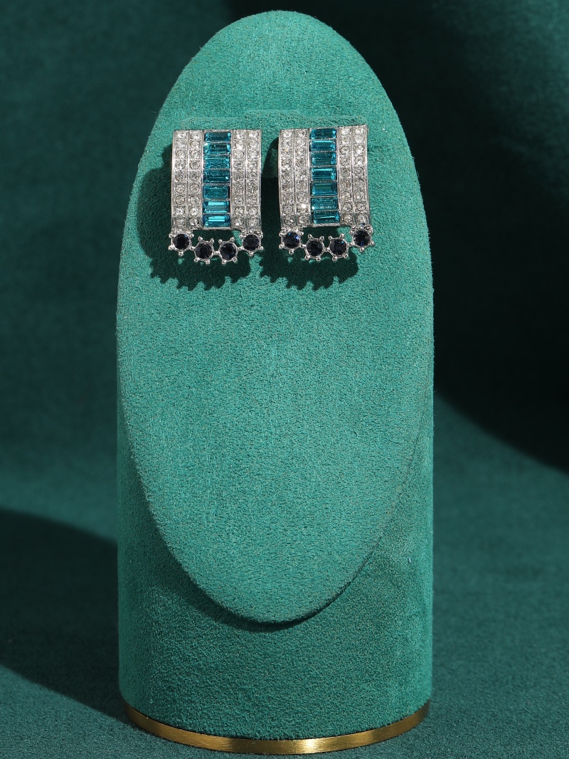 Vintage Mavi Kristal Rhineston - Vintage Fashion Jewelry Brands incelemesi ve fiyatı
